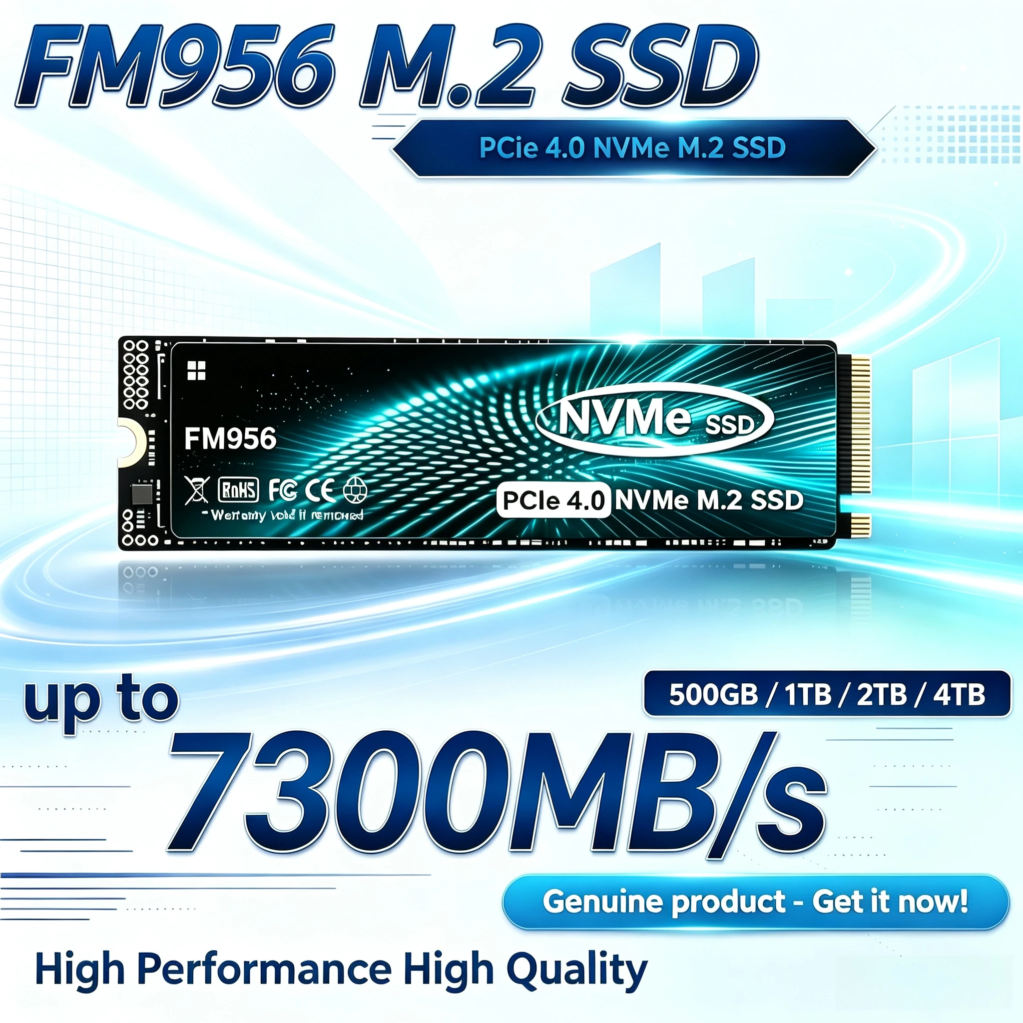 M.2 Nvme 4Tb Pcie 4.0 Ssd - قرص تخزين SSD NVMe M.2 2280