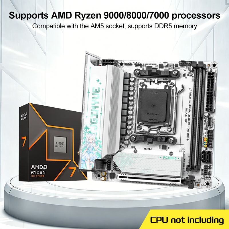 لوحة أم JGINYUE B850I SNOW DRE - مراجعة B650 Itx Motherboard Wifi وسعره