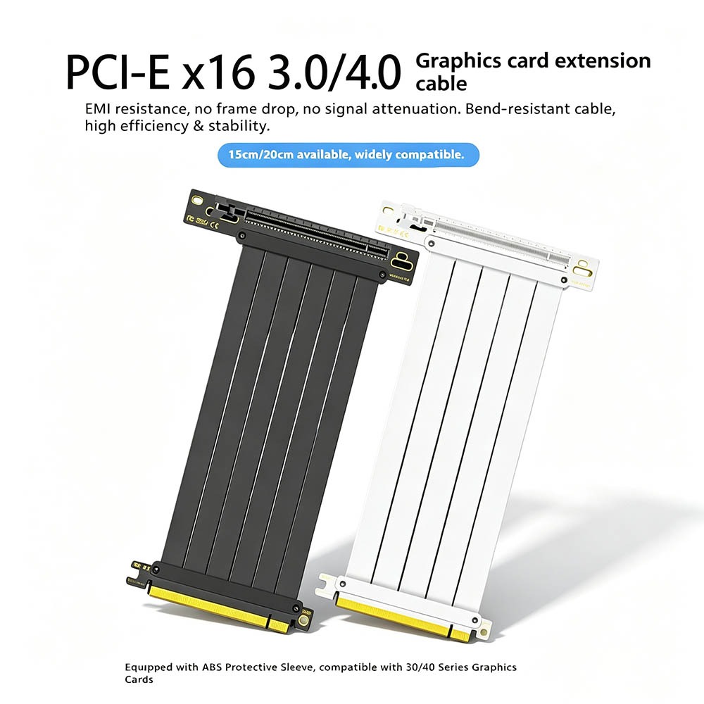 كابل رفع وحدة معالجة الرسومات  - مراجعة Pcie 4.0 X16 Riser Cable 90 Degree وسعره