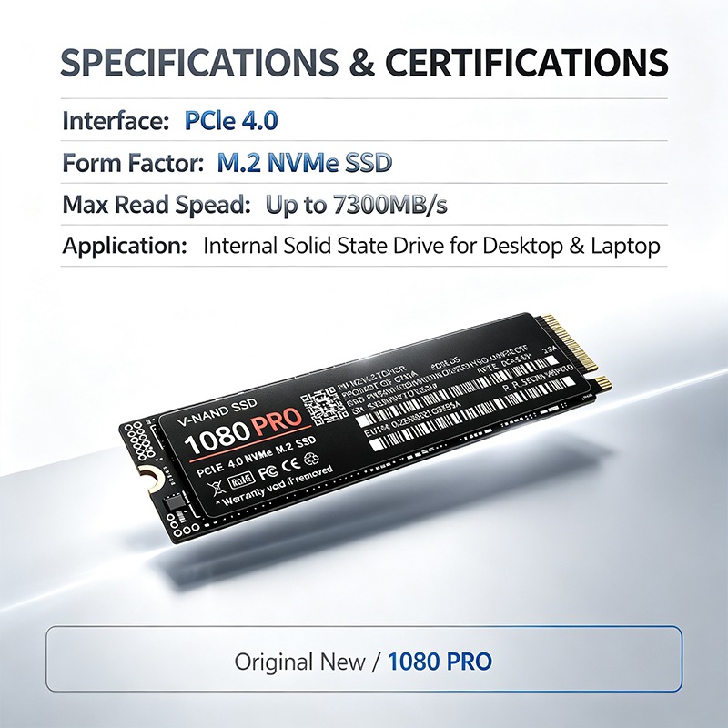 قرص SSD أصلي 1080PRO PCIe 4.0  - مراجعة M.2 Nvme 4Tb Pcie 4.0 Ssd وسعره